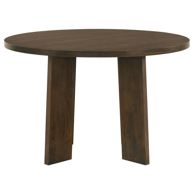 Strouse 5-piece Dining Set Cream and Walnut - 193940WAL-S5B