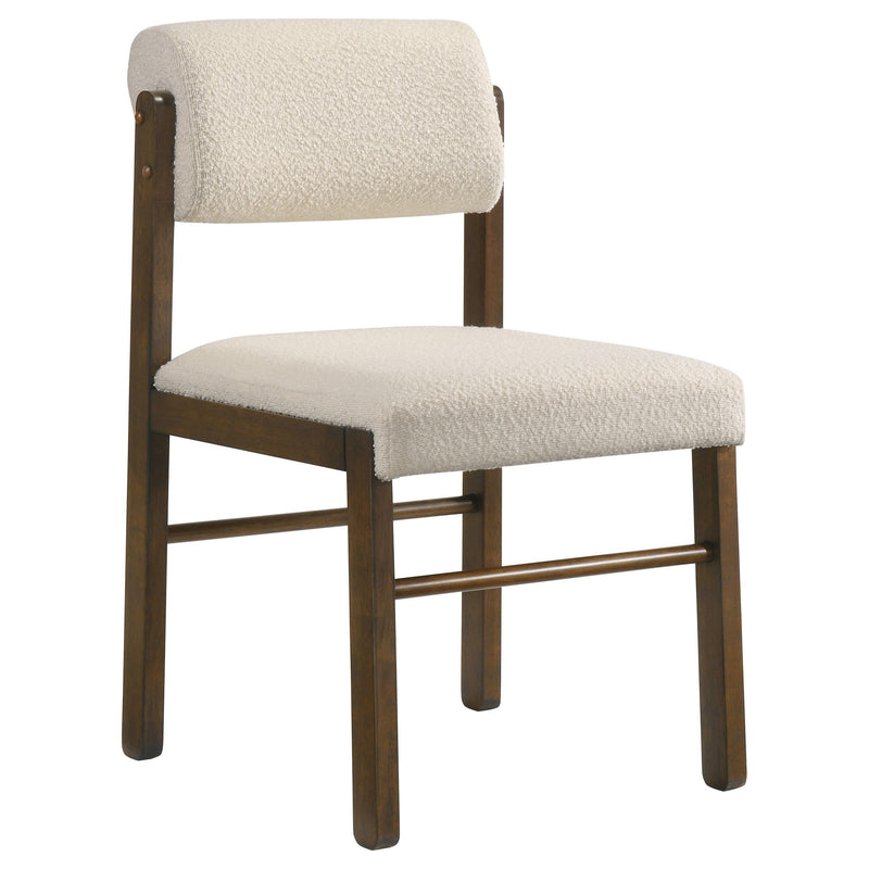 Strouse 5-piece Dining Set Cream and Walnut - 193940WAL-S5B