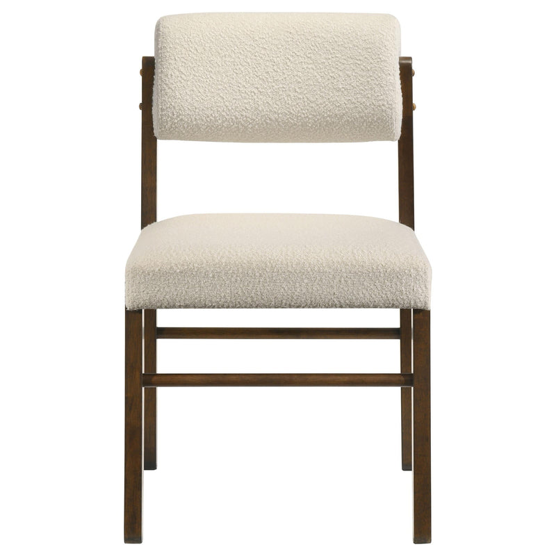 Strouse 5-piece Dining Set Cream and Walnut - 193940WAL-S5B