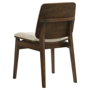 Strouse 5-piece Dining Set Cream and Walnut - 193940WAL-S5D