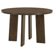 Strouse 5-piece Dining Set Cream and Walnut - 193940WAL-S5D