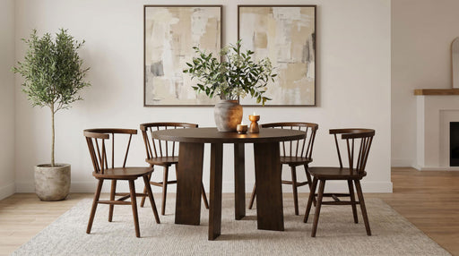 Strouse 5-piece Dining Set Walnut - 193940WAL-S5F