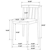 Strouse 5-piece Dining Set Wheat and Black - 193940BLK-S5A