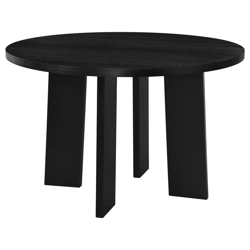 Strouse 5-piece Dining Set Wheat and Black - 193940BLK-S5A