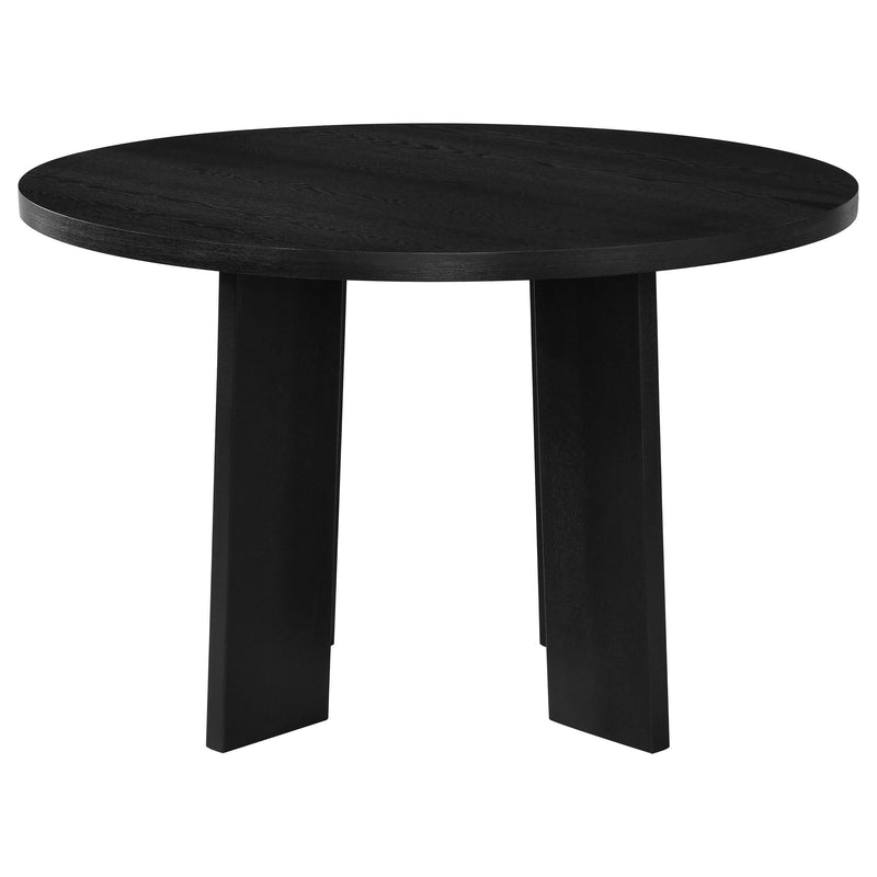 Strouse 5-piece Dining Set Wheat and Black - 193940BLK-S5A