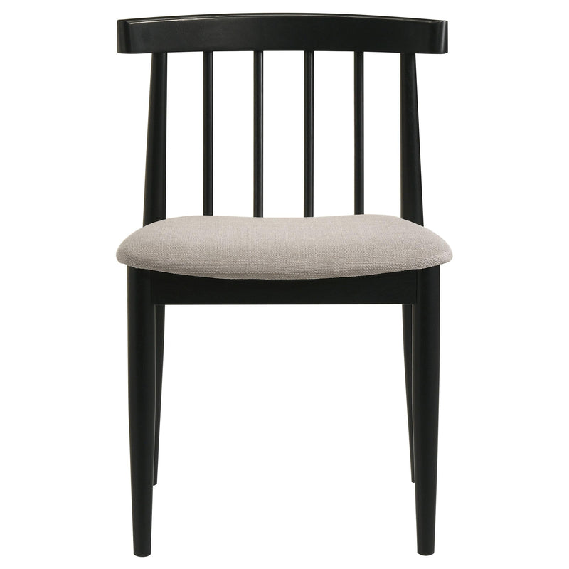 Strouse 5-piece Dining Set Wheat and Black - 193940BLK-S5A