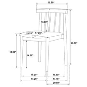 Strouse 5-piece Dining Set Wheat and Natural Oak - 193940NAT-S5A