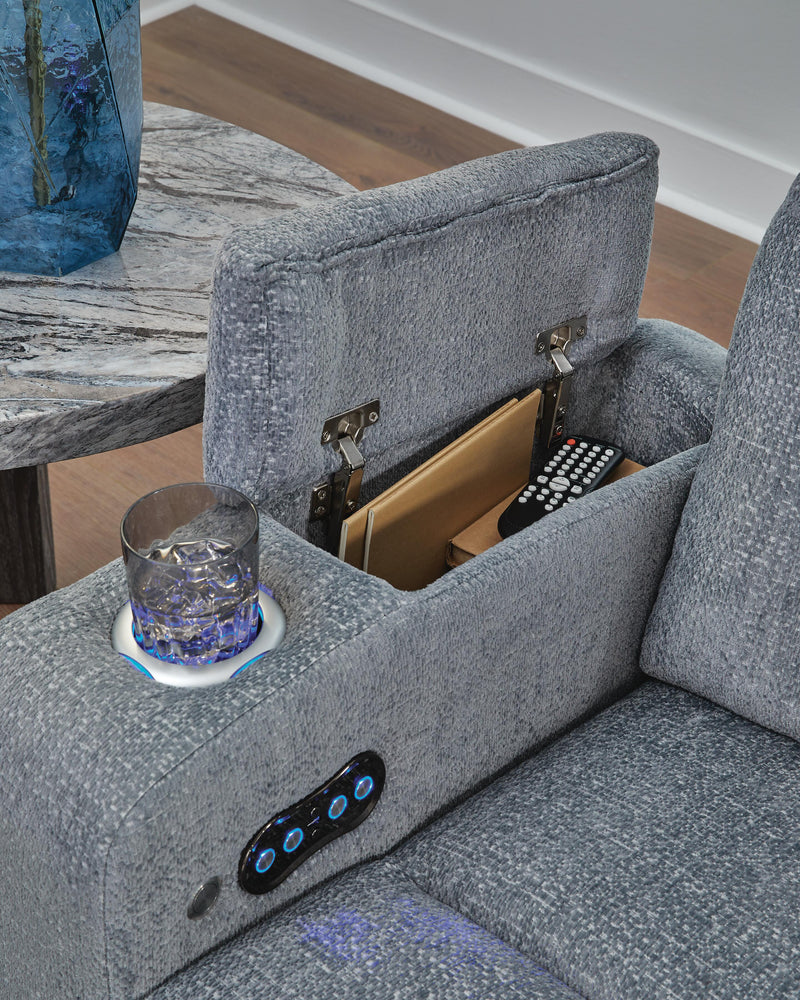 Studio Cave Steel Power Reclining Loveseat with Console - PC4980218