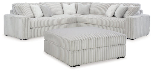 Stupendous Alloy 3-Piece Sectional with Ottoman from Ashley - DMV Furniture