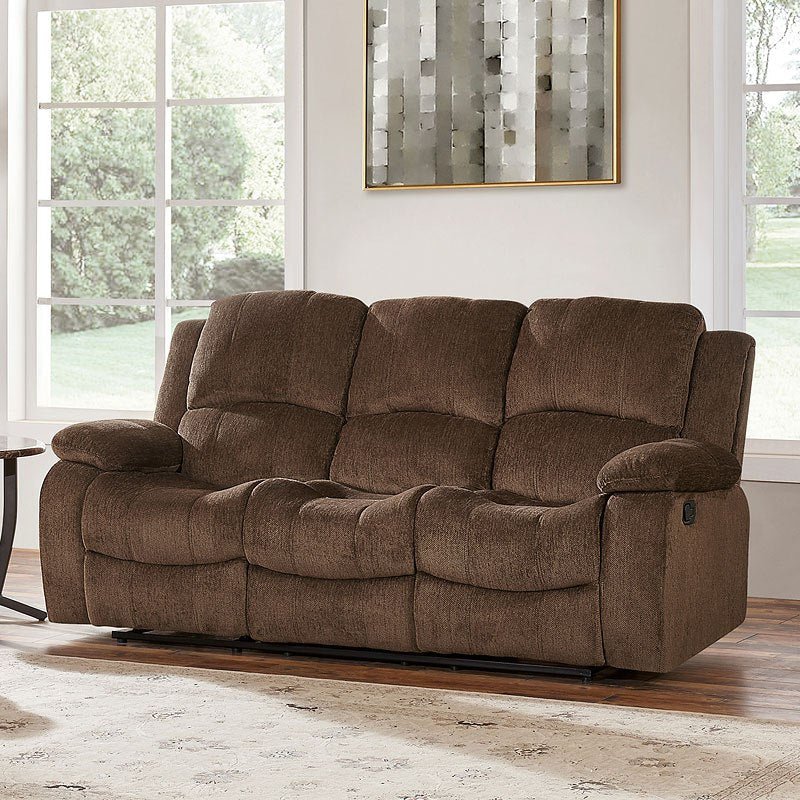 Subaru Coffee Reclining Living Room Set - DMV FurnitureLiving Room Set