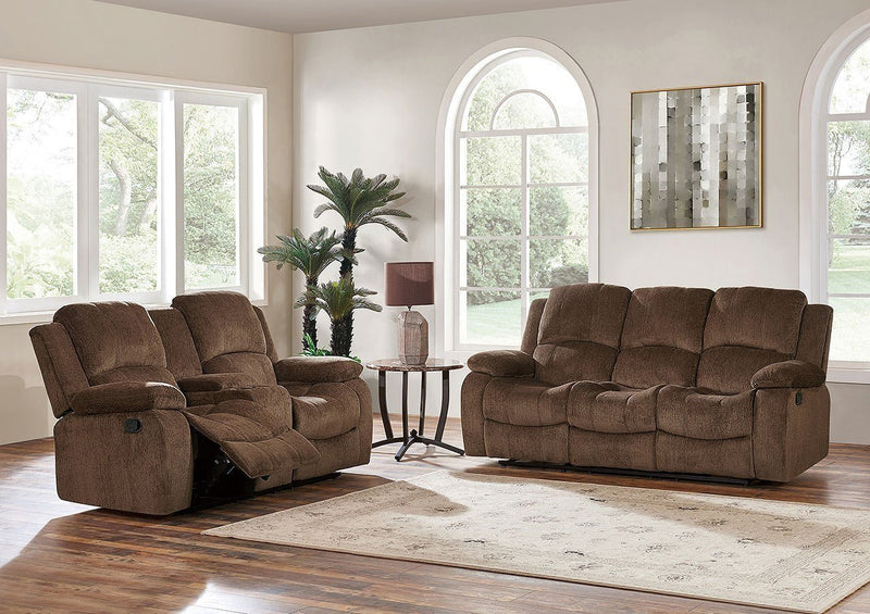 Subaru Coffee Reclining Living Room Set - DMV FurnitureLiving Room Set