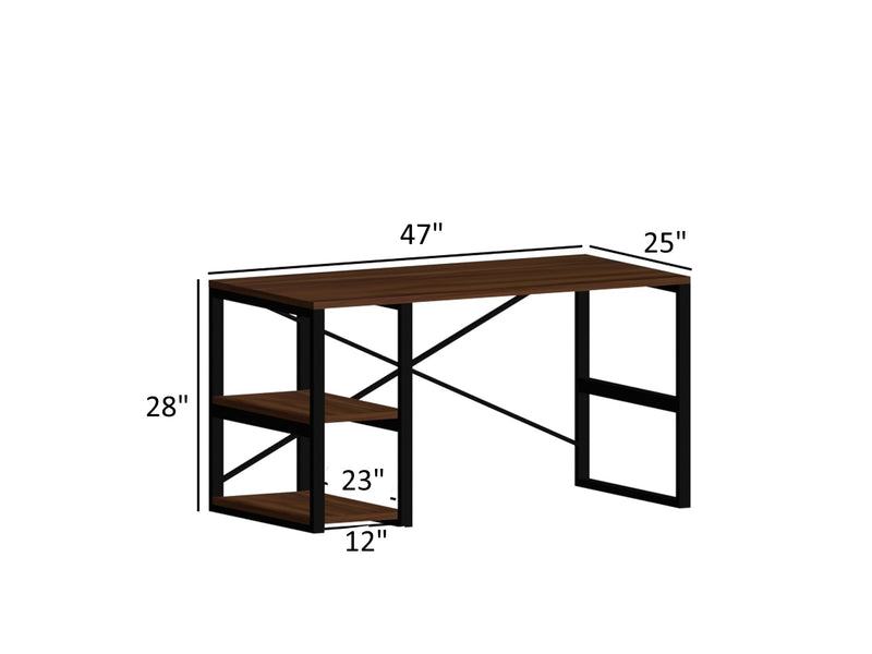 Sude Study Desk in Black - 790-SUD-SD-BLC