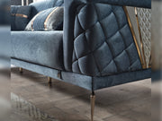 Sultan Elf Convertible Loveseat in Grey - 200-ELIF-SUL-A101-2
