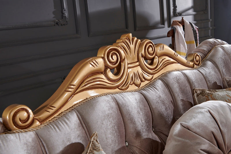 Sultan Traditional Sofa Cream in Cream - 101-SUL-HAD91-3