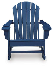 Sundown Shores Blue Outdoor Rocking Chair - PCP019-827
