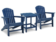 Sundown Treasure 2 Adirondack Chairs with End table in Blue - PKG014580