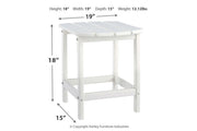 Sundown Treasure White End Table - DMV FurnitureTable