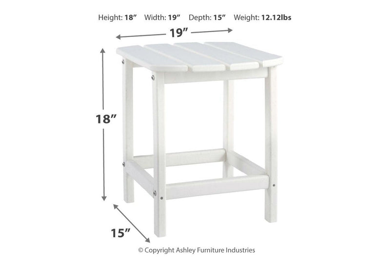 Sundown Treasure White End Table - DMV FurnitureTable