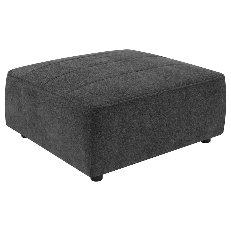 Sunny Square Upholstered Ottoman Dark Charcoal - 552083