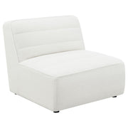 Sunny Upholstered Armless Chair Ivory Sherpa - 551621