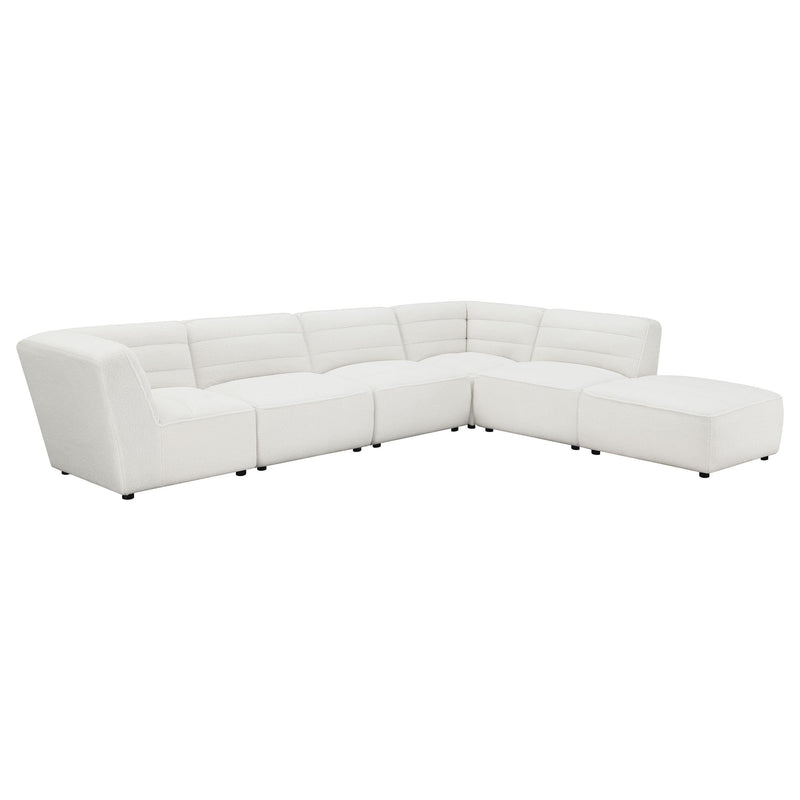 Sunny Upholstered Armless Chair Ivory Sherpa - 551621