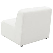 Sunny Upholstered Armless Chair Ivory Sherpa - 551621
