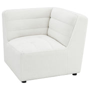 Sunny Upholstered Corner Chair Ivory Sherpa - 551622