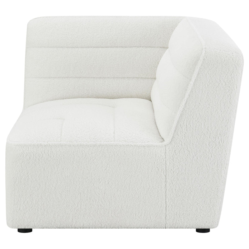 Sunny Upholstered Corner Chair Ivory Sherpa - 551622