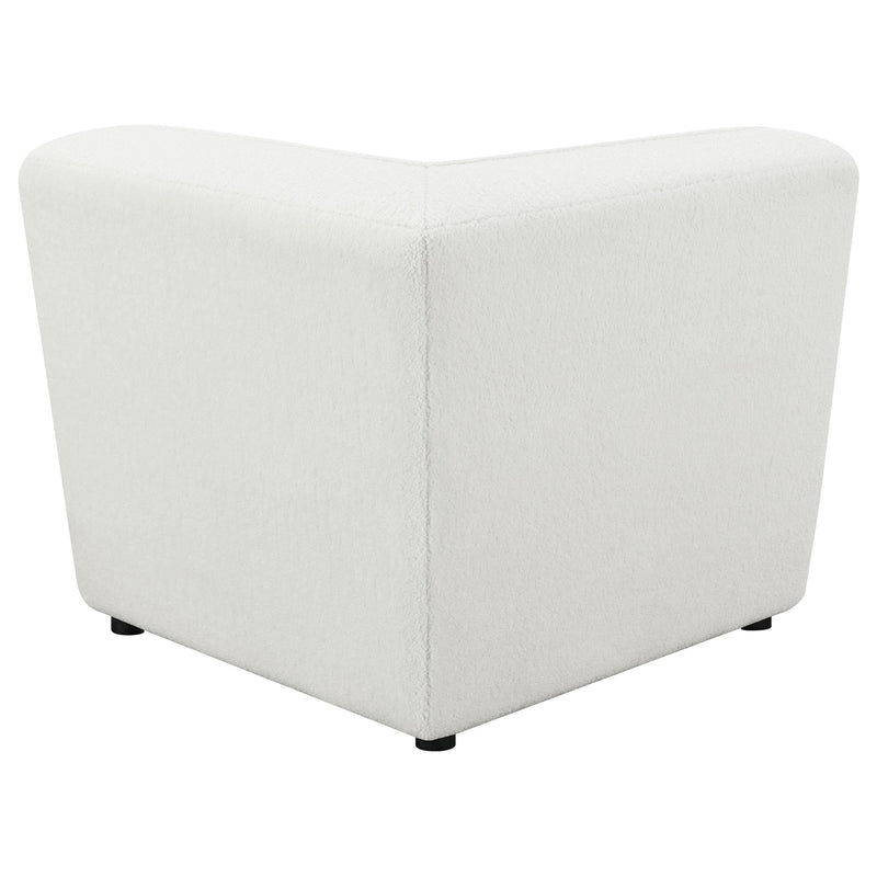 Sunny Upholstered Corner Chair Ivory Sherpa - 551622