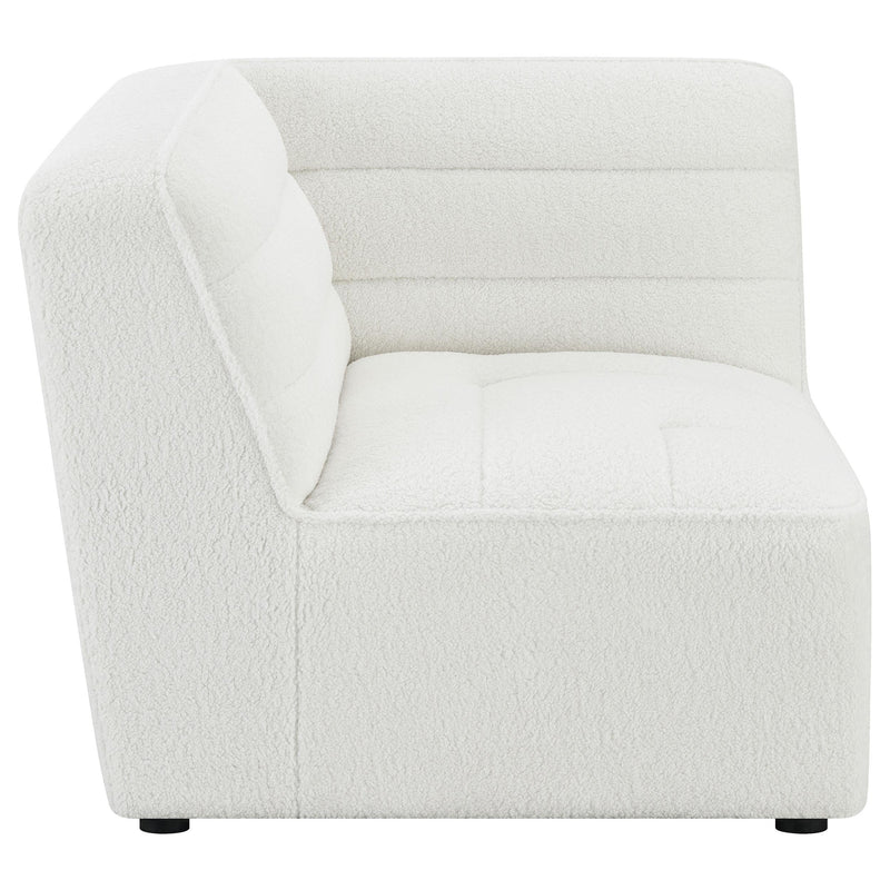 Sunny Upholstered Corner Chair Ivory Sherpa - 551622