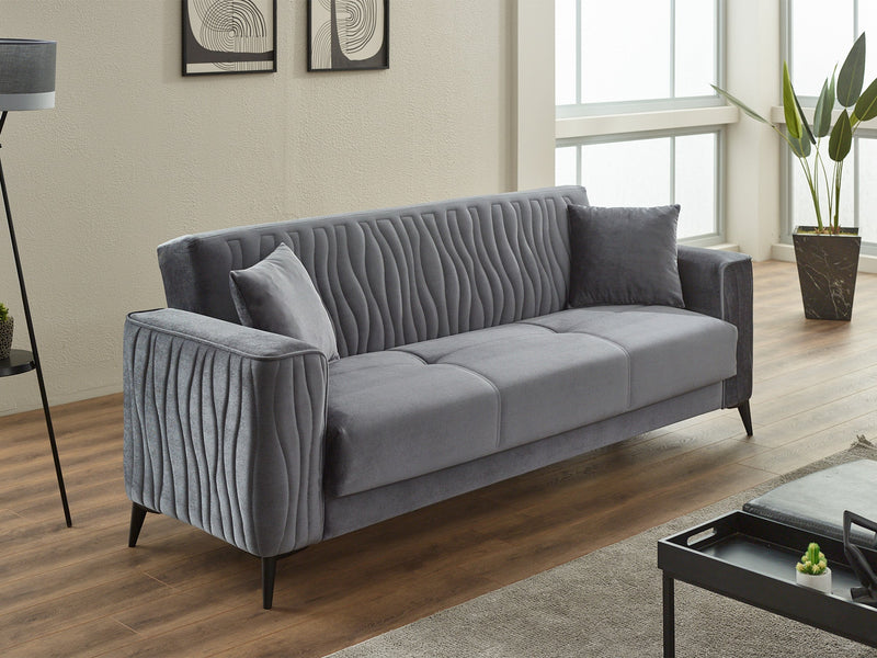 Suny Convertible Sofa in Beige - 200-SIM-SUN-VELVET260-3