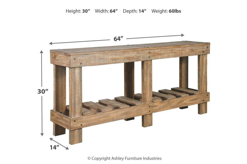 Susandeer Brown Sofa/Console Table - DMV FurnitureSofa Table