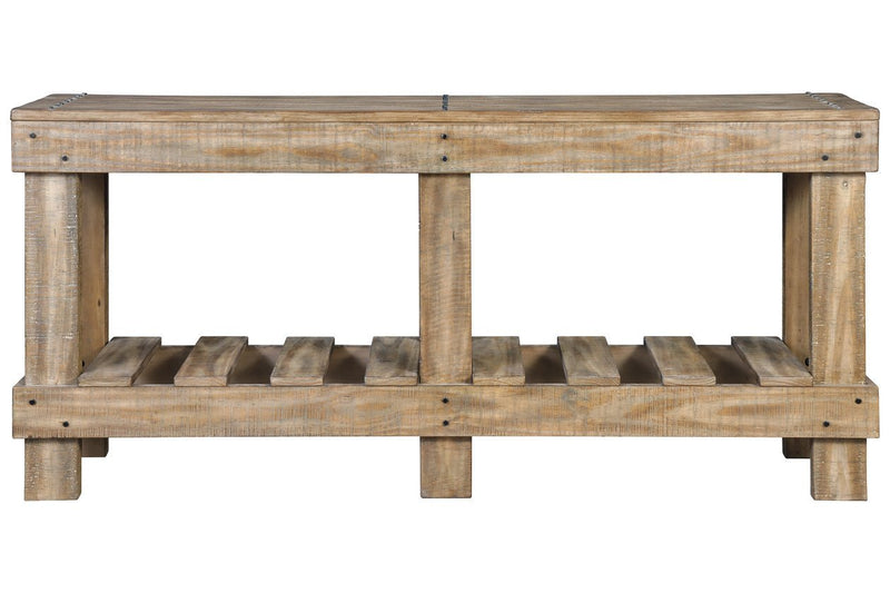 Susandeer Brown Sofa/Console Table - DMV FurnitureSofa Table