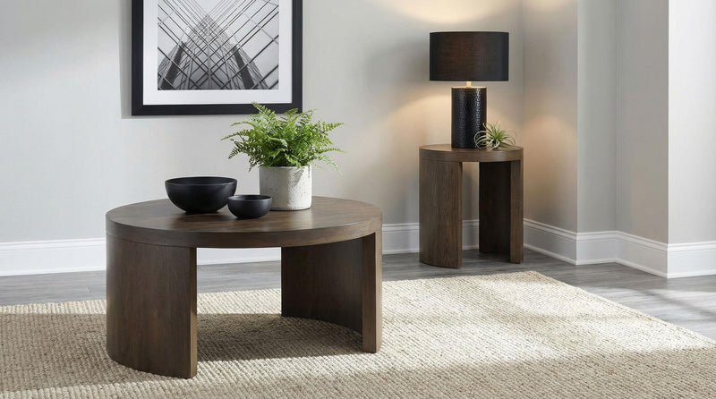 Sweeney 2-piece Coffee and End Occasional Table Set Dark Walnut - 722838-S2