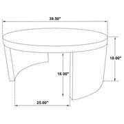 Sweeney 2-piece Coffee and End Occasional Table Set Dark Walnut - 722838-S2