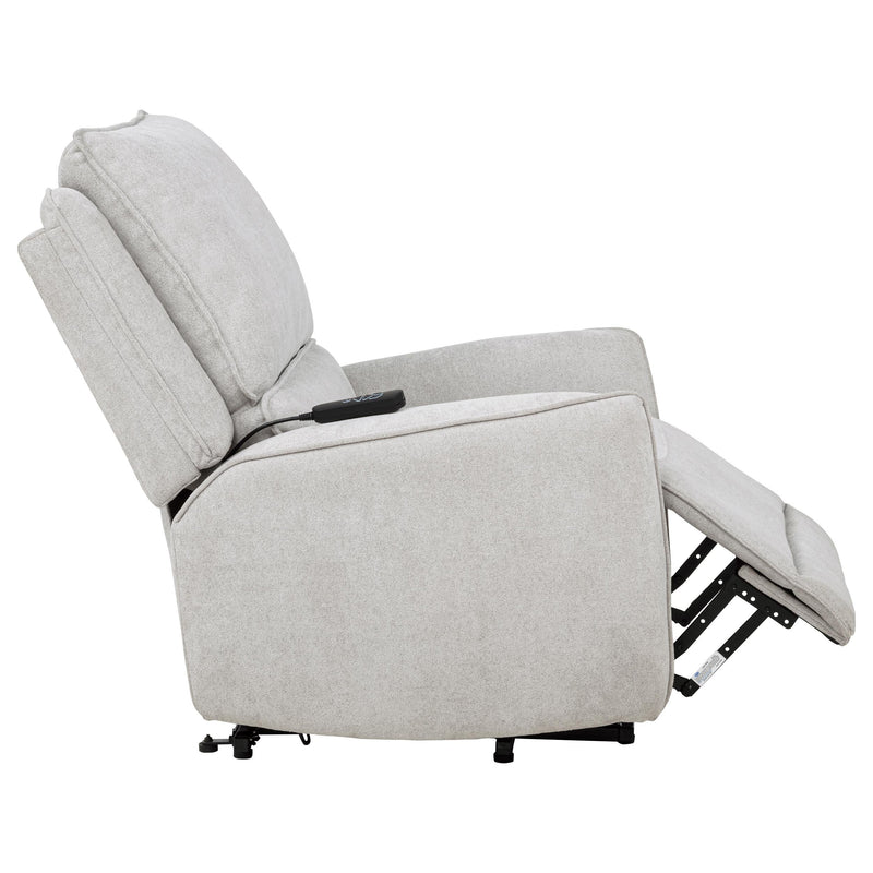 Sylmar Chenille Upholstered Dual Power Lift Recliner Dove Grey - 610524PP