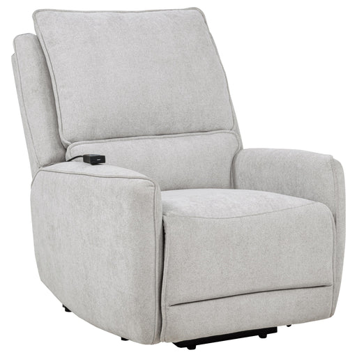 Sylmar Chenille Upholstered Dual Power Lift Recliner Dove Grey - 610524PP