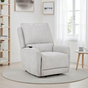 Sylmar Chenille Upholstered Dual Power Lift Recliner Dove Grey - 610524PP