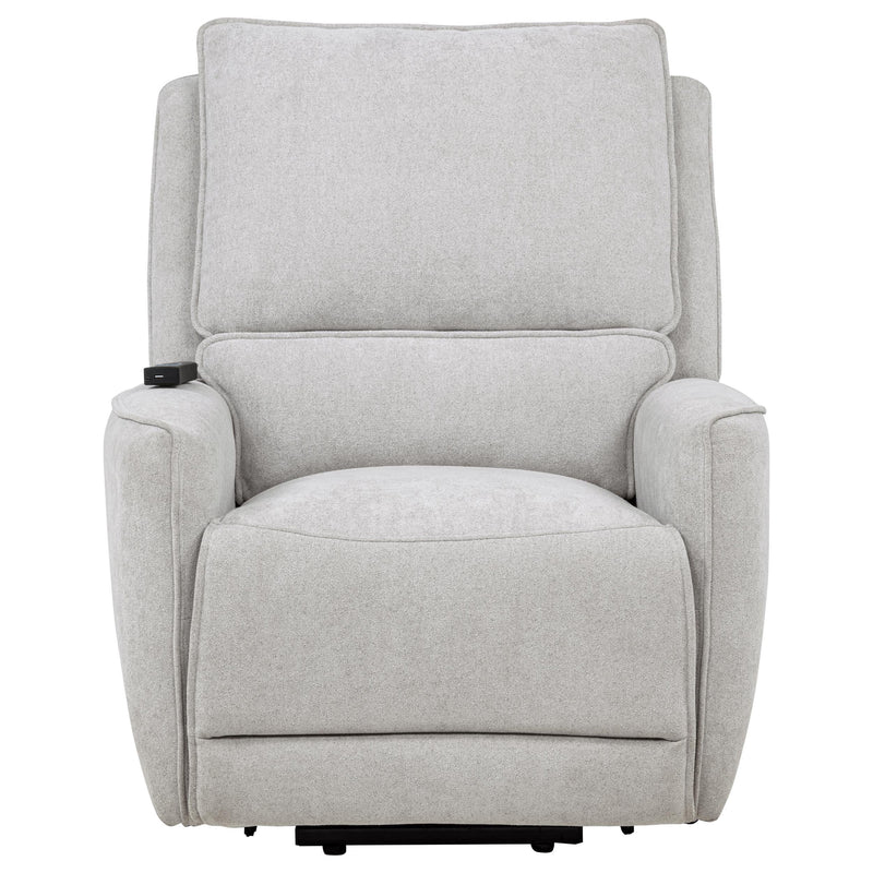 Sylmar Chenille Upholstered Dual Power Lift Recliner Dove Grey - 610524PP