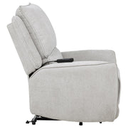 Sylmar Chenille Upholstered Dual Power Lift Recliner Dove Grey - 610524PP