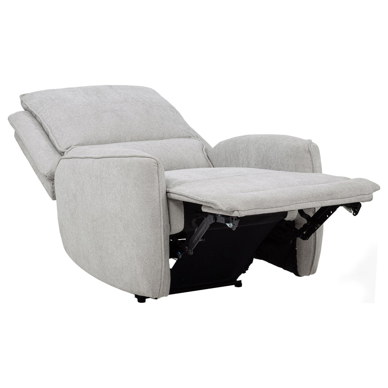 Sylmar Chenille Upholstered Power Recliner Dove Grey - 610523P