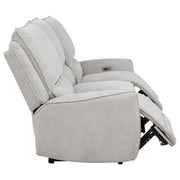 Sylmar Chenille Upholstered Power Reclining Sofa Dove Grey - 610521P