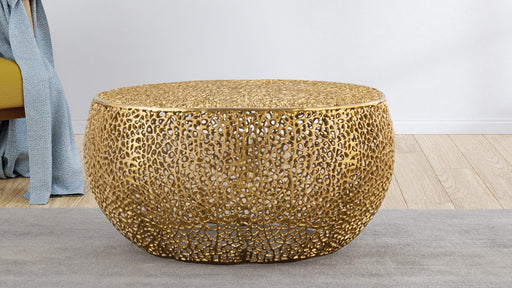 T3502-32 Round Coffee Table Gold - T3502-32 Round Coffee Table Gold