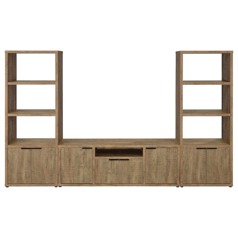 Tabby 3-shelf Engineered Wood Media Tower Mango - 701703