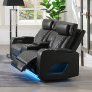 Taddeo Power Motion Loveseat w/Console, Speaker, USB, Wireless Charger & LED - LV06231