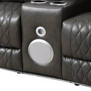 Taddeo Power Motion Loveseat w/Console, Speaker, USB, Wireless Charger & LED - LV06231