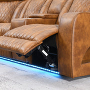 Taddeo Power Motion Sectional Sofa Set w/Power Headrest, Massage & LED - LV06240