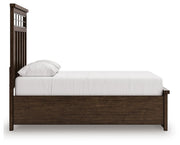 Taffenbrook Medium Brown Queen Panel Storage Bed - B849B2