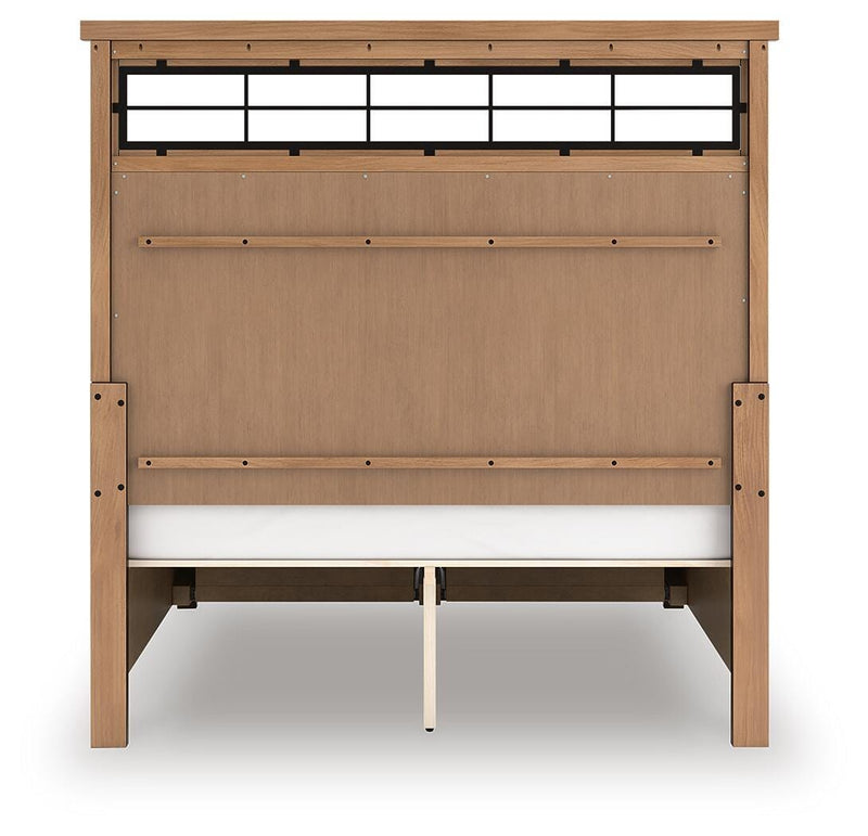 Taffenbrook Medium Brown Queen Panel Storage Bed - B849B2