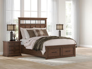 Taffenbrook Queen Panel Storage Bed, Dresser and Mirror - B849B3